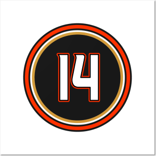 Adam Henrique Number 14 Jersey Anaheim Ducks Inspired Posters and Art